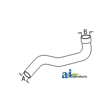 A & I Products Radiator Hose, Lower 18" x3" x3" A-L61989